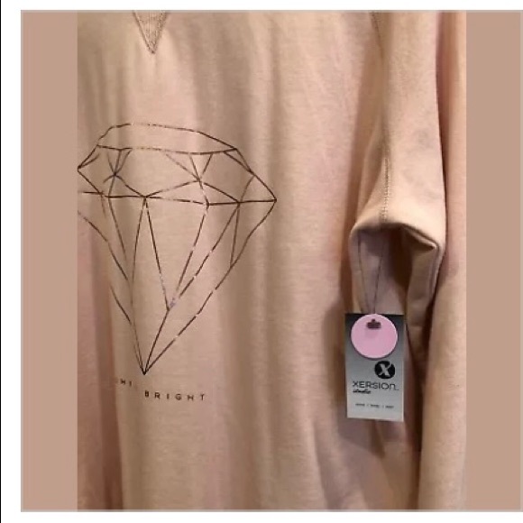 ‼️SOLD‼️Shine Bright Diamond Print Sweatshirt XL - Picture 5 of 7